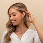 Dainty 14K Gold Plated Dot Disc Studs