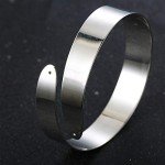 Stylish Silver Arm Cuff Bangle Set for Women