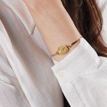 Dainty 14k Gold Plated Stackable Bangle Bracelets