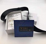 Dandelion Wish Pendant Necklace with Crystal Pearl Charm