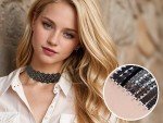 8-Piece Gothic Lace Choker Necklace Set for Women