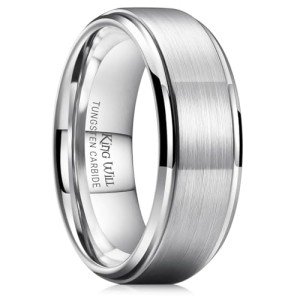 Men's Tungsten Carbide Wedding Band - 8mm