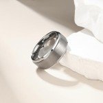 Men's Tungsten Carbide Wedding Band - 8mm