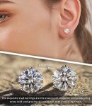 18K Gold-Plated Brilliant Cut Simulated Diamond Earrings