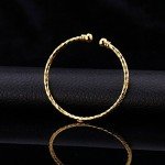 18K Gold-Plated Simple Cuff Bangle Bracelet