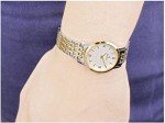 Bulova Ladies' Two-Tone Diamond Dial Quartz Watch