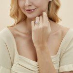 Stunning 3CT Oval CZ Sterling Silver Engagement Ring