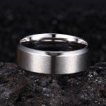 Jstyle Men's 8mm Stainless Steel Wedding Rings Set