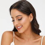 3 Pairs Silver Plated Small Hoop Earrings for Women