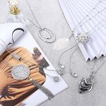 Stylish 6-Piece Long Pendant Necklace Set