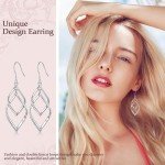Sterling Silver Gold-Plated Dangle Earrings for Women