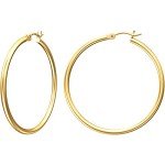 Gacimy 14K Gold Plated Hoop Earrings for Women