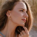 Gacimy 14K Gold Plated Hoop Earrings for Women
