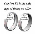 Black Tungsten Wedding Bands - Engraved "I Love You
