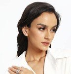 MDFUN 18K Gold Plated Square CZ Stud Earring Set