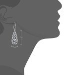 Sterling Silver Filigree Teardrop Earrings