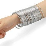 Flower Aztec Mixed Metal Bangle Set of 50