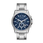 A|X Armani Exchange Men's Silver-Tone Chronograph Watch