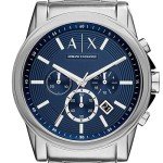 A|X Armani Exchange Men's Silver-Tone Chronograph Watch