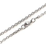 HZMAN Men's Polished Silver Cross Pendant Necklace