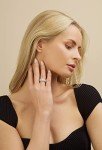 18k White Gold Plated Cubic Zirconia Eternity Ring