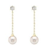 PAVOI 14K Gold-Plated Shell Pearl Drop Earrings