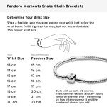 Pandora Moments Sterling Silver Snake Chain Bracelet