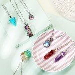 14 Pcs Vintage Crystal & Chakra Healing Necklaces