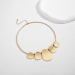 Stylish 14K Gold Irregular Pendant Necklace for Women
