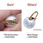 Elegant Gold Plated Pearl Drop Earrings for Women
