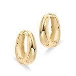 Gold Plated Chunky Hoop Earrings for Women