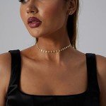 Dainty 18K Gold Plated Coin Choker Necklace