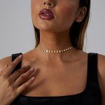 Dainty 18K Gold Plated Coin Choker Necklace