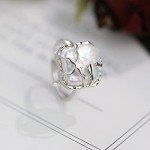 Stylish Baroque Pearl Silver Ring for Women