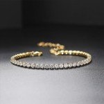 18K Gold Plated Love Bangle Bracelet Set