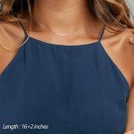 Dainty Layering Bar & Hammered Disc Necklace