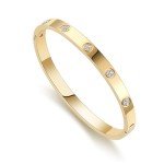 Trendy Gold Bangle Bracelet for Women