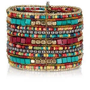 Adjustable Boho Beaded Cuff Bracelets for Women