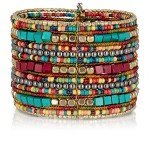 Adjustable Boho Beaded Cuff Bracelets for Women