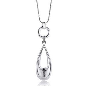Waterdrop Pendant Layered Long Necklace for Women