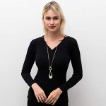 Waterdrop Pendant Layered Long Necklace for Women