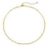 Gold Coin Choker Necklace for Women - Dainty Style