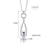 Waterdrop Pendant Layered Long Necklace for Women