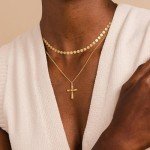 Gold Coin Choker Necklace for Women - Dainty Style