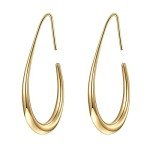 Stylish Lightweight Teardrop Hoop Earrings for Women