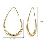 Stylish Lightweight Teardrop Hoop Earrings for Women
