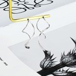 Sterling Silver Spiral Threader Drop Earrings for Women