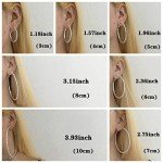 Sparkly Gold & Silver Crystal Hoop Earrings Set