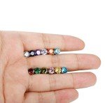 Colorful Birthstone Stud Earrings for Sensitive Ears