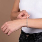 Sterling Silver Italian Charm Link Bracelet - 7.5